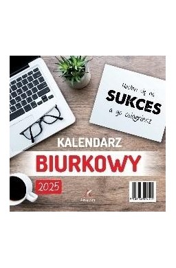 Kalendarz 2025 biurkowy kwadrat stojący