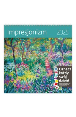 Kalendarz 2025 ścienny 30x30cm Impresjonizm HELMA