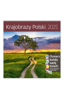 Kalendarz 2025 30x30cm Krajobrazy Polski HELMA