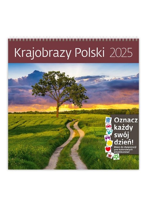 Kalendarz 2025 30x30cm Krajobrazy Polski HELMA