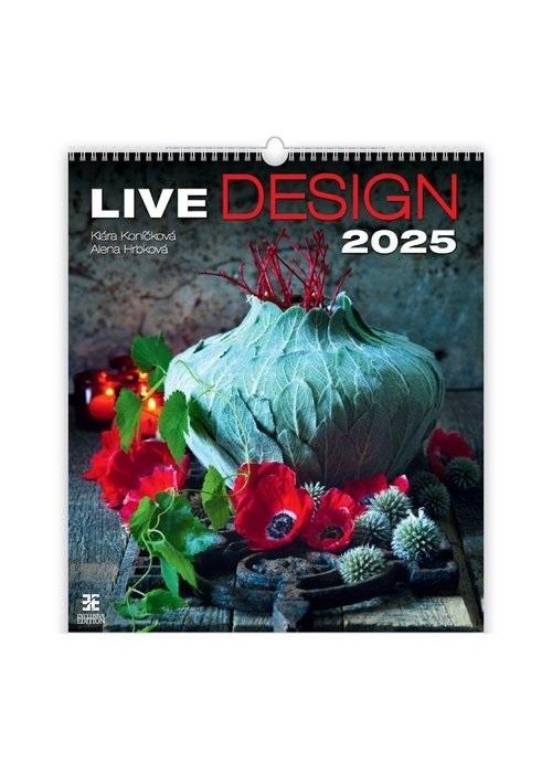 Kalendarz 2025 ścienny Live Design HELMA