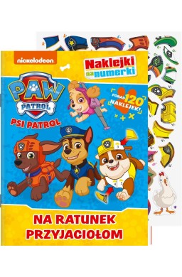 Psi Patrol. Naklejki na numerki. Na ratunek..