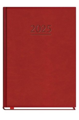 Terminarz 2025 A5 tygodniowy popularny bordo