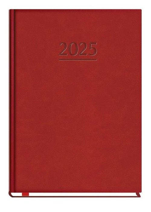 Terminarz 2025 A5 tygodniowy popularny bordo