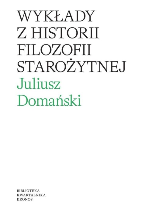 Wykłady z historii filozofii starożytnej