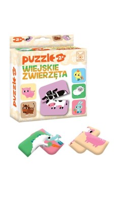 Puzzle Wiejskie Zwierzęta 2+