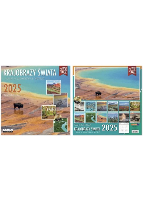 Kalendarz 2025 ścienny Classic Krajobrazy świata