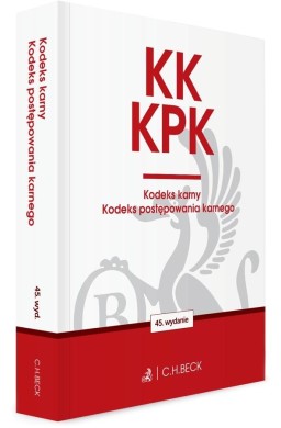 KK. KPK. Kodeks karny. Kodeks postępowania.. w.45