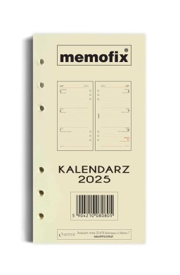 Wkład kalendarzowy 2025 B6 MEM/ST/TDW