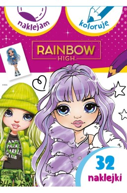 Rainbow High. Naklejam i koloruję