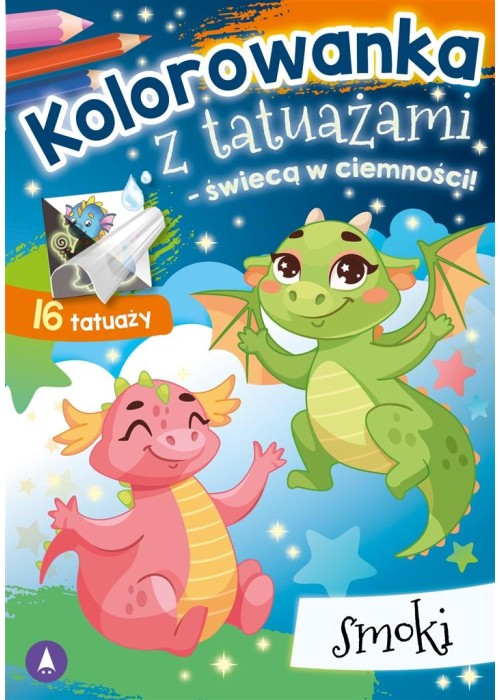 Kolorowanka z tatuażami Smoki