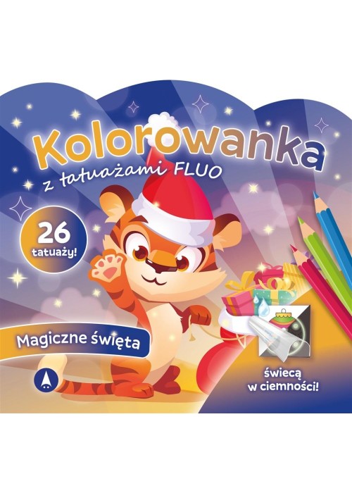 Kolorowanka z tatuażami flou Magiczne święta