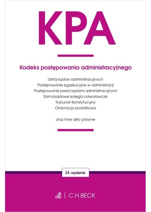 KPA. Kodeks postępowania administracyjnego w.14