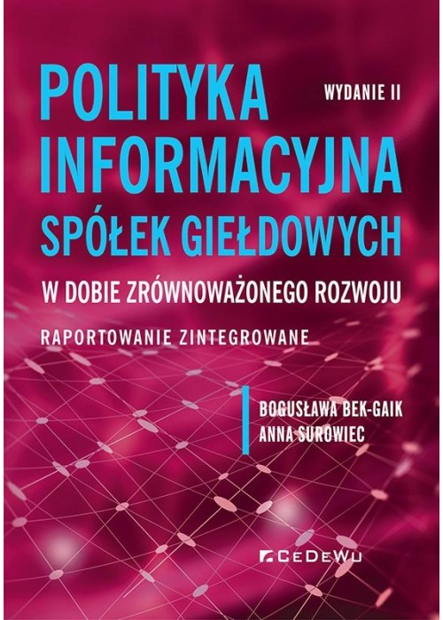 Polityka informacyjna spółek giełdowych w dobie zr