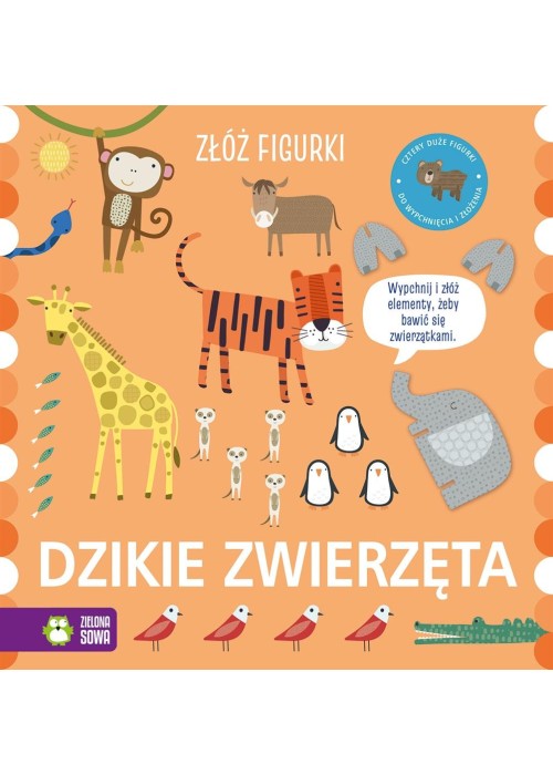 Złóż figurki. Dzikie zwierzęta