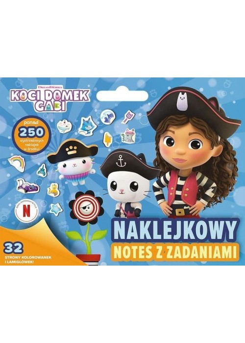 Koci Domek Gabi. Naklejkowy notes z zadaniami