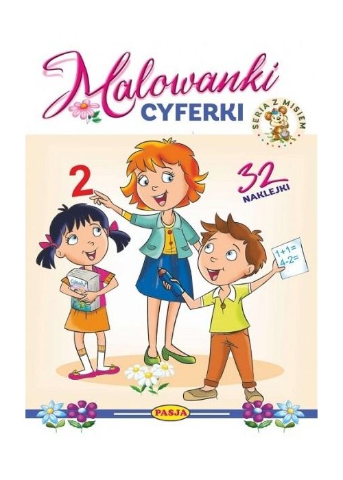 Malowanki cyferki. Seria z misiem