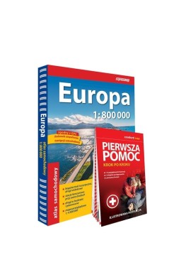 Europa atlas samochodowy 1:800 000+pierwsza pomoc