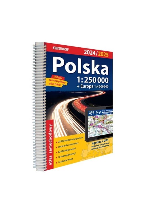 Atlas samochodowy Polska 1:250 000