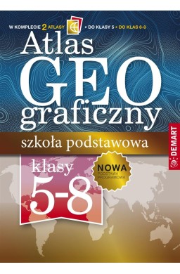 Pakiet: Atlas geog. Szkoła podstawowa 5 -8 klasa