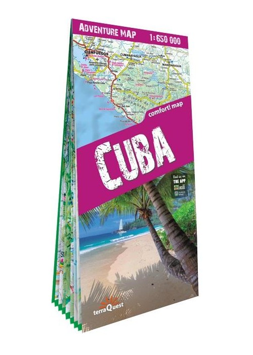 Adventure map Cuba 1:650 000 lam w.2024