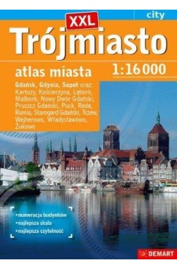 Atlas miastaTrójmiasto plus XXL 1:16000