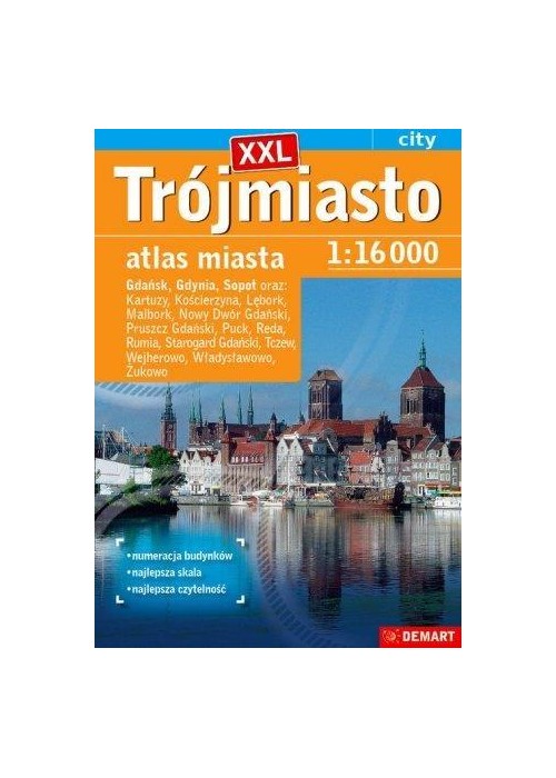 Atlas miastaTrójmiasto plus XXL 1:16000