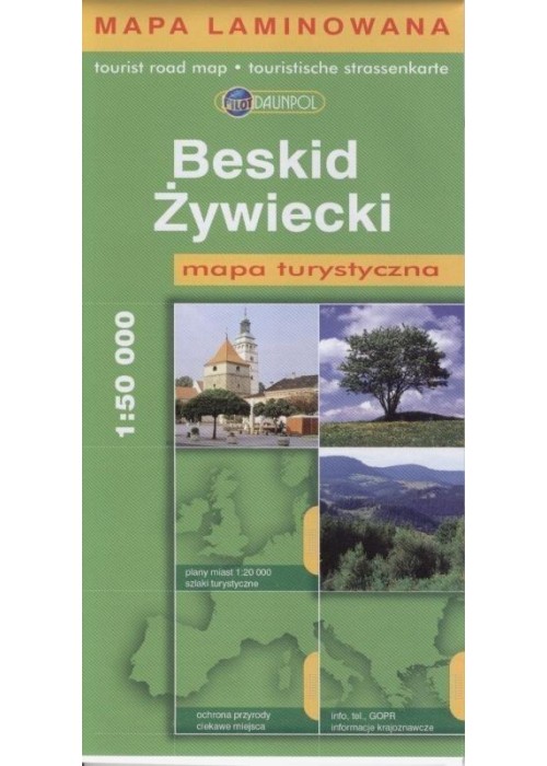 Mapa Turys - Beskid Żywiecki 1:50 000 -BR-LAM-