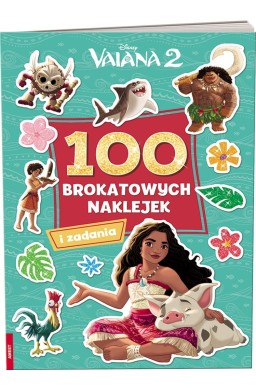 Vaiana 2. 100 brokatowych naklejek