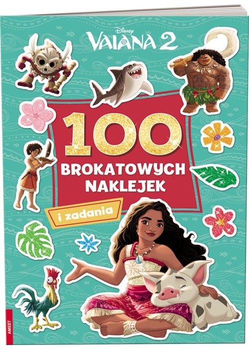 Vaiana 2. 100 brokatowych naklejek