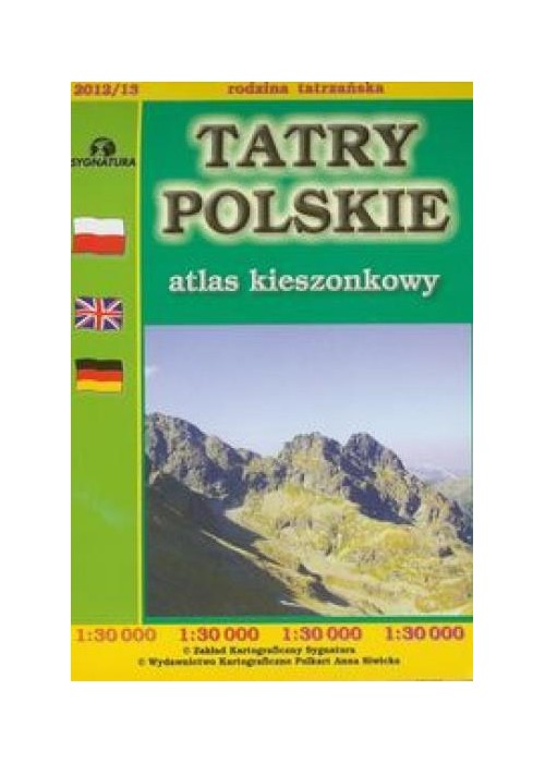 Atlas kieszonkowy - Tatry Polskie 1:30 000