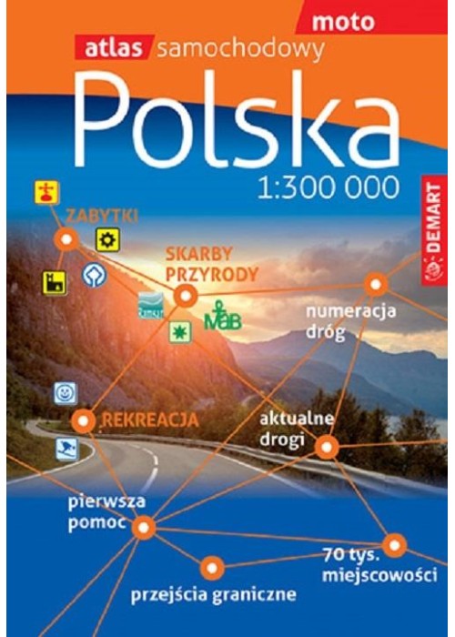 Atlas samochodowy Polski 1:300 000