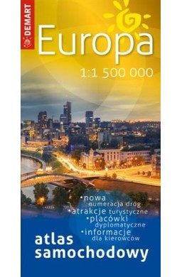 Atlas samochodowy Europa 1:1 500 000