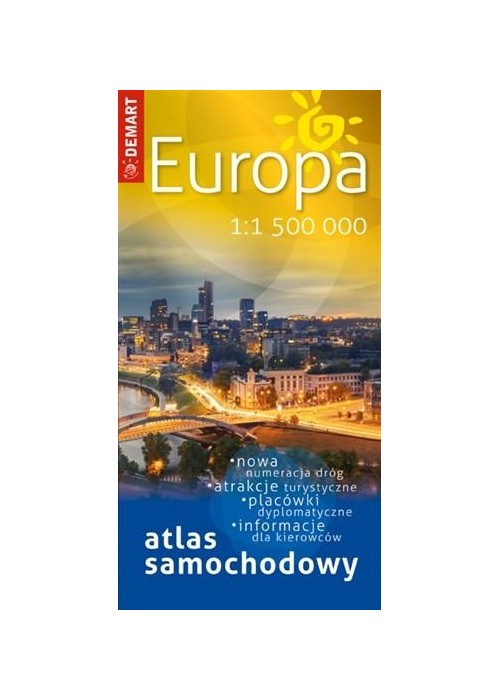 Atlas samochodowy Europa 1:1 500 000