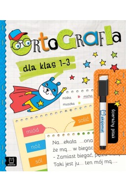 Ortografia dla klas 1-3 ścieralny pisak