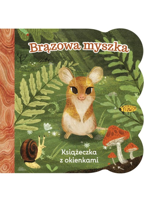 Brązowa myszka. Książeczka z okienkami