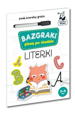 Kapitan Nauka Bazgraki piszą po śladzie. Literki