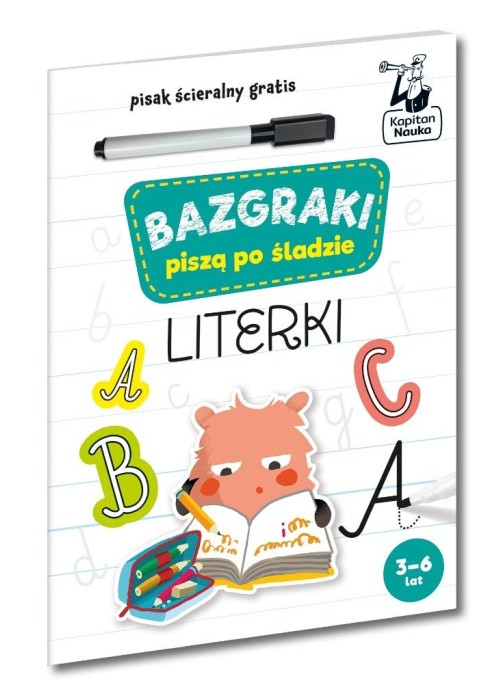 Kapitan Nauka Bazgraki piszą po śladzie. Literki