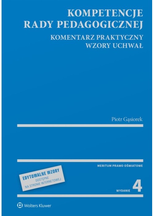 Kompetencje rady pedagogicznej. w.4