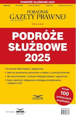 Podróże służbowe 2025 Podatki 6/2024