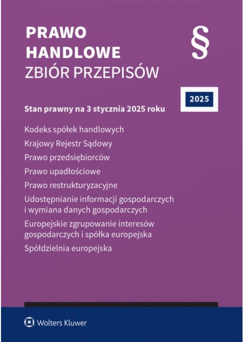 Prawo handlowe. Zbiór przepisów w.43 2025