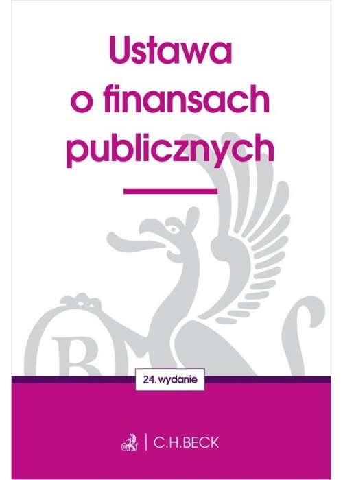 Ustawa o finansach publicznych w.24