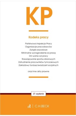 KP. Kodeks pracy oraz ustawy towarzyszące w.17