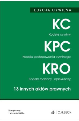 Edycja cywilna. KC, KPC, KRO