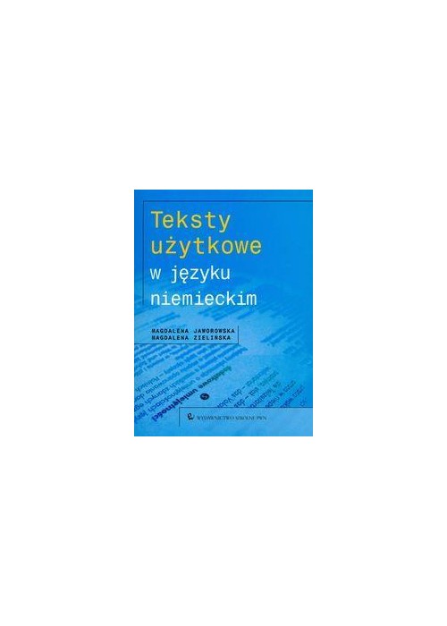 Teksty użytkowe w języku niemieckim PWN