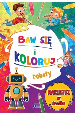 Baw się i koloruj. Roboty