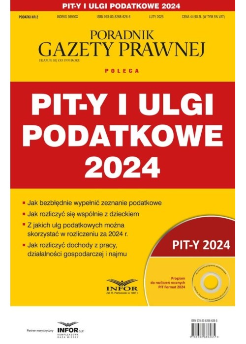 Pity i ulgi podatkowe 2024. Podatki 2/2025