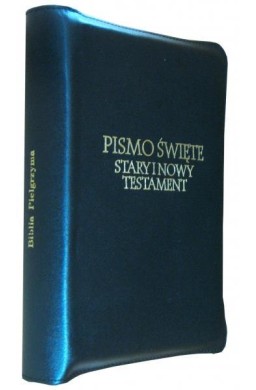 Biblia Pielgrzyma skórzany futerał czarny