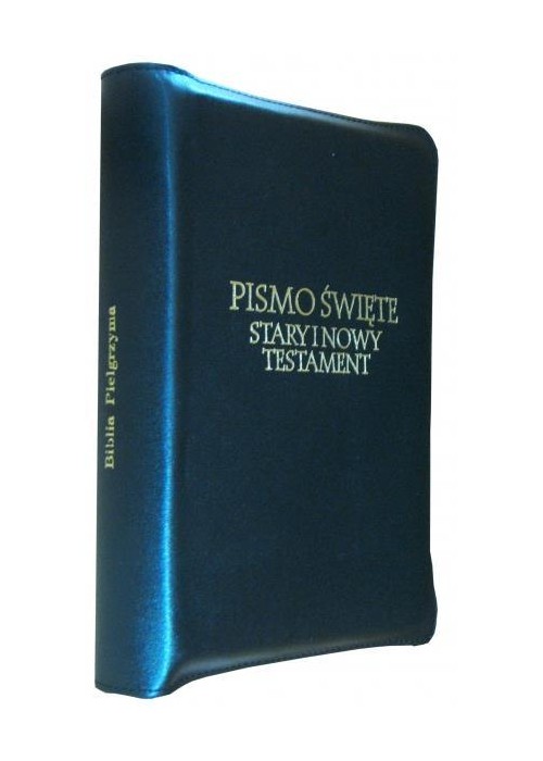 Biblia Pielgrzyma skórzany futerał czarny