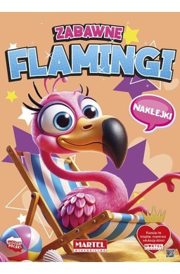 Zabawne flamingi z naklejkami